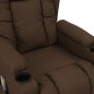 vidaXL Massagesessel mit Aufstehhilfe Braun Stoff vidaXL Massagesessel mit Aufstehhilfe Braun Stoff
