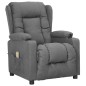 vidaXL Massagesessel mit Aufstehhilfe Hellgrau Stoff vidaXL Massagesessel mit Aufstehhilfe Hellgrau Stoff