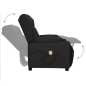 vidaXL Massagesessel mit Aufstehhilfe Schwarz Stoff vidaXL Massagesessel mit Aufstehhilfe Schwarz Stoff