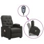 vidaXL Massagesessel mit Aufstehhilfe Dunkelgrau Stoff vidaXL Massagesessel mit Aufstehhilfe Dunkelgrau Stoff