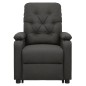vidaXL Massagesessel mit Aufstehhilfe Dunkelgrau Stoff vidaXL Massagesessel mit Aufstehhilfe Dunkelgrau Stoff