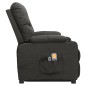 vidaXL Massagesessel mit Aufstehhilfe Dunkelgrau Stoff vidaXL Massagesessel mit Aufstehhilfe Dunkelgrau Stoff