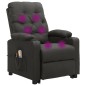 vidaXL Massagesessel mit Aufstehhilfe Dunkelgrau Stoff vidaXL Massagesessel mit Aufstehhilfe Dunkelgrau Stoff