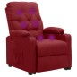 vidaXL Massagesessel mit Aufstehhilfe Weinrot Stoff vidaXL Massagesessel mit Aufstehhilfe Weinrot Stoff