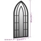 vidaXL Spiegel Schwarz 100x45 cm Eisen für den Innenbereich vidaXL Spiegel Schwarz 100x45 cm Eisen für den Innenbereich