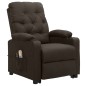 vidaXL Massagesessel mit Aufstehhilfe Dunkelbraun Stoff vidaXL Massagesessel mit Aufstehhilfe Dunkelbraun Stoff