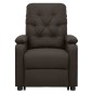 vidaXL Massagesessel mit Aufstehhilfe Dunkelbraun Stoff vidaXL Massagesessel mit Aufstehhilfe Dunkelbraun Stoff