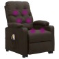 vidaXL Massagesessel mit Aufstehhilfe Dunkelbraun Stoff vidaXL Massagesessel mit Aufstehhilfe Dunkelbraun Stoff