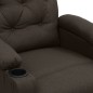 vidaXL Massagesessel mit Aufstehhilfe Dunkelbraun Stoff vidaXL Massagesessel mit Aufstehhilfe Dunkelbraun Stoff