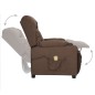 vidaXL Massagesessel mit Aufstehhilfe Taupe Stoff vidaXL Massagesessel mit Aufstehhilfe Taupe Stoff