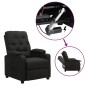 vidaXL Aufstehsessel Schwarz Stoff vidaXL Aufstehsessel Schwarz Stoff