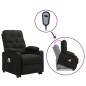 vidaXL Massagesessel mit Aufstehhilfe Schwarz Stoff vidaXL Massagesessel mit Aufstehhilfe Schwarz Stoff