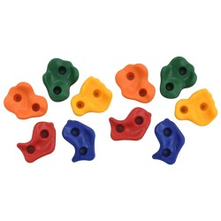 vidaXL Klettersteine 40 Stk. PE Mehrfarbig
