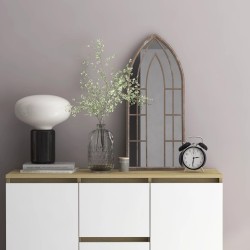 vidaXL Spiegel Sandfarben 70x30 cm Eisen für den Innenbereich