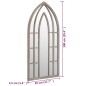 vidaXL Spiegel Sandfarben 100x45 cm Eisen für den Innenbereich vidaXL Spiegel Sandfarben 100x45 cm Eisen für den Innenbereich