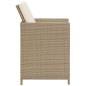 vidaXL 3-tlg. Garten-Essgruppe mit Kissen Beige vidaXL 3-tlg. Garten-Essgruppe mit Kissen Beige
