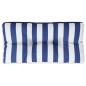vidaXL Palettenkissen Blau Weiß Gestreift 80x40x12 cm Stoff vidaXL Palettenkissen Blau Weiß Gestreift 80x40x12 cm Stoff
