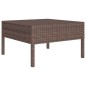 vidaXL 6-tlg. Garten-Lounge-Set mit Auflagen Poly Rattan Braun vidaXL 6-tlg. Garten-Lounge-Set mit Auflagen Poly Rattan Braun