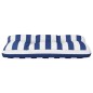 vidaXL Palettenkissen Blau Weiß Gestreift 80x40x12 cm Stoff vidaXL Palettenkissen Blau Weiß Gestreift 80x40x12 cm Stoff