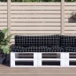 vidaXL Palettenkissen 2 Stk. Schwarz Karomuster Oxford-Gewebe vidaXL Palettenkissen 2 Stk. Schwarz Karomuster Oxford-Gewebe