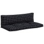 vidaXL Palettenkissen 2 Stk. Schwarz Karomuster Oxford-Gewebe vidaXL Palettenkissen 2 Stk. Schwarz Karomuster Oxford-Gewebe