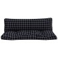 vidaXL Palettenkissen 2 Stk. Schwarz Karomuster Oxford-Gewebe vidaXL Palettenkissen 2 Stk. Schwarz Karomuster Oxford-Gewebe