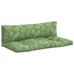 vidaXL Palettenkissen 2 Stk. Blattmuster Oxford-Gewebe