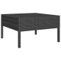 vidaXL 5-tlg. Garten-Lounge-Set mit Auflagen Poly Rattan Schwarz vidaXL 5-tlg. Garten-Lounge-Set mit Auflagen Poly Rattan Schwarz