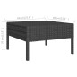 vidaXL 5-tlg. Garten-Lounge-Set mit Auflagen Poly Rattan Schwarz vidaXL 5-tlg. Garten-Lounge-Set mit Auflagen Poly Rattan Schwarz