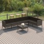 vidaXL 8-tlg. Garten-Lounge-Set mit Auflagen Poly Rattan Grau vidaXL 8-tlg. Garten-Lounge-Set mit Auflagen Poly Rattan Grau