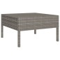 vidaXL 8-tlg. Garten-Lounge-Set mit Auflagen Poly Rattan Grau vidaXL 8-tlg. Garten-Lounge-Set mit Auflagen Poly Rattan Grau