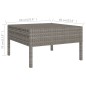 vidaXL 8-tlg. Garten-Lounge-Set mit Auflagen Poly Rattan Grau vidaXL 8-tlg. Garten-Lounge-Set mit Auflagen Poly Rattan Grau