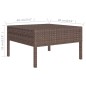 vidaXL 12-tlg. Garten-Lounge-Set mit Auflagen Poly Rattan Braun vidaXL 12-tlg. Garten-Lounge-Set mit Auflagen Poly Rattan Braun