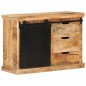 vidaXL Sideboard 80x30x55 cm Massives Raues Mangoholz vidaXL Sideboard 80x30x55 cm Massives Raues Mangoholz