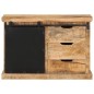 vidaXL Sideboard 80x30x55 cm Massives Raues Mangoholz vidaXL Sideboard 80x30x55 cm Massives Raues Mangoholz