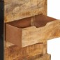 vidaXL Sideboard 80x30x55 cm Massives Raues Mangoholz vidaXL Sideboard 80x30x55 cm Massives Raues Mangoholz