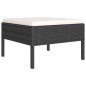 vidaXL 12-tlg. Garten-Lounge-Set mit Auflagen Poly Rattan Schwarz vidaXL 12-tlg. Garten-Lounge-Set mit Auflagen Poly Rattan Schwarz