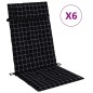 vidaXL Hochlehner-Auflagen 6 Stk. Schwarz Karomuster Oxford-Gewebe vidaXL Hochlehner-Auflagen 6 Stk. Schwarz Karomuster Oxford-Gewebe