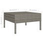 vidaXL 11-tlg. Garten-Lounge-Set mit Auflagen Poly Rattan Grau vidaXL 11-tlg. Garten-Lounge-Set mit Auflagen Poly Rattan Grau