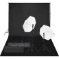 vidaXL Fotostudio-Set mit Beleuchtung und Hintergrund vidaXL Fotostudio-Set mit Beleuchtung und Hintergrund