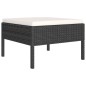 vidaXL 9-tlg. Garten-Lounge-Set mit Auflagen Poly Rattan Schwarz vidaXL 9-tlg. Garten-Lounge-Set mit Auflagen Poly Rattan Schwarz