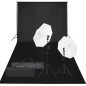 vidaXL Fotostudio-Set mit Beleuchtung und Hintergrund vidaXL Fotostudio-Set mit Beleuchtung und Hintergrund