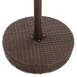 vidaXL 5-tlg. Gartenbar-Set mit Kissen Poly Rattan Braun
