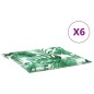 vidaXL Stuhlkissen 6 Stk. Blattmuster 40x40x3 cm Stoff vidaXL Stuhlkissen 6 Stk. Blattmuster 40x40x3 cm Stoff