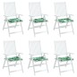 vidaXL Stuhlkissen 6 Stk. Blattmuster 40x40x3 cm Stoff vidaXL Stuhlkissen 6 Stk. Blattmuster 40x40x3 cm Stoff