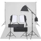 vidaXL Fotostudio-Set mit Beleuchtung und Hintergrund vidaXL Fotostudio-Set mit Beleuchtung und Hintergrund