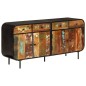 Sideboard 140x35x70 cm Altholz Massiv und Metall Sideboard 140x35x70 cm Altholz Massiv und Metall