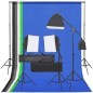 vidaXL Fotostudio-Set mit Beleuchtung und Hintergrund vidaXL Fotostudio-Set mit Beleuchtung und Hintergrund