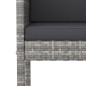 vidaXL 5-tlg. Gartenbar-Set mit Kissen Poly Rattan Grau vidaXL 5-tlg. Gartenbar-Set mit Kissen Poly Rattan Grau