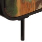 Sideboard 140x35x70 cm Altholz Massiv und Metall Sideboard 140x35x70 cm Altholz Massiv und Metall